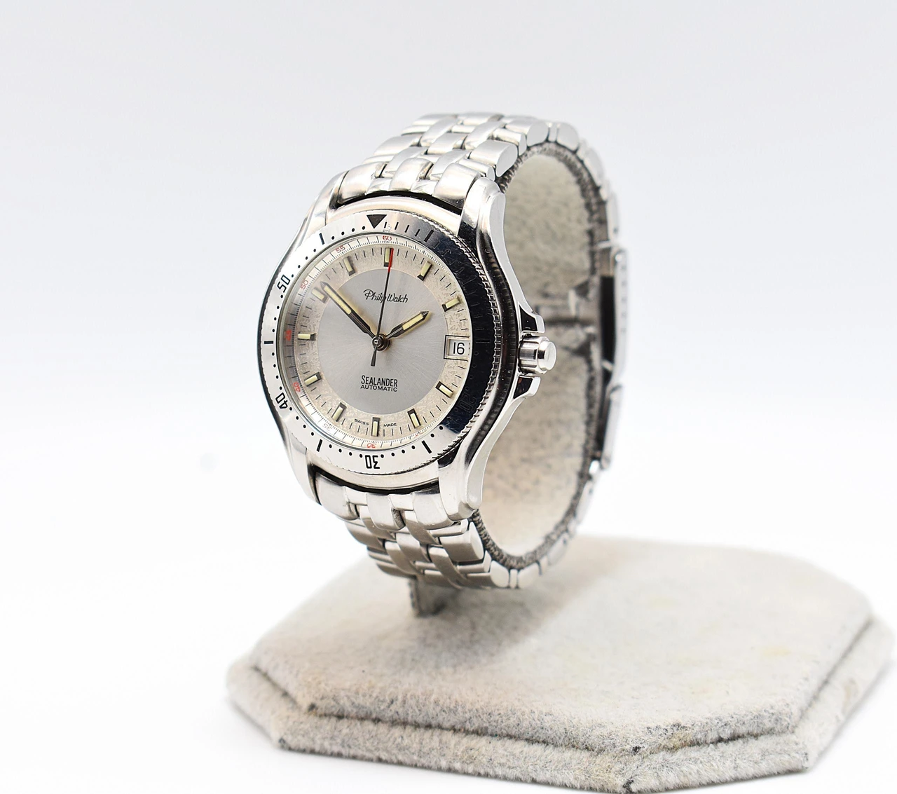 Philip Watch Caribe Automatic 37 mm – 25 rubini – Quadrante originale — foto dell’esemplare MASSA SHW